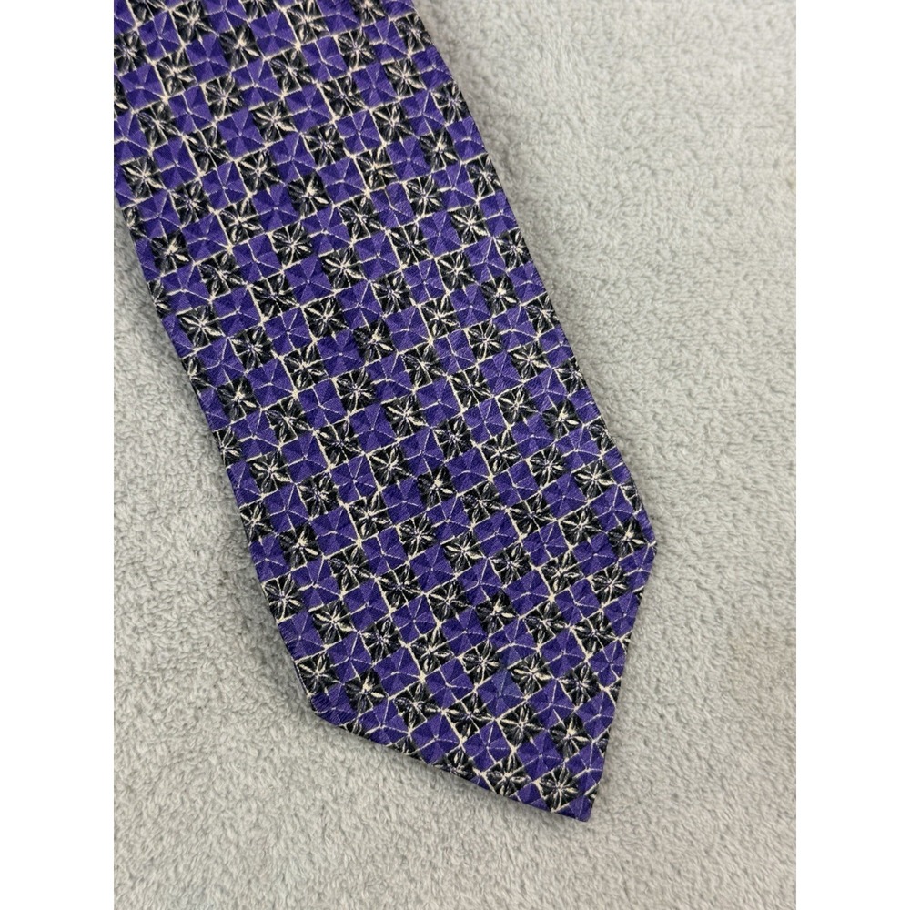 Geoffrey Beene Men's Necktie 100% Silk (purple)‎ Beautiful Tie Fast Shipping!